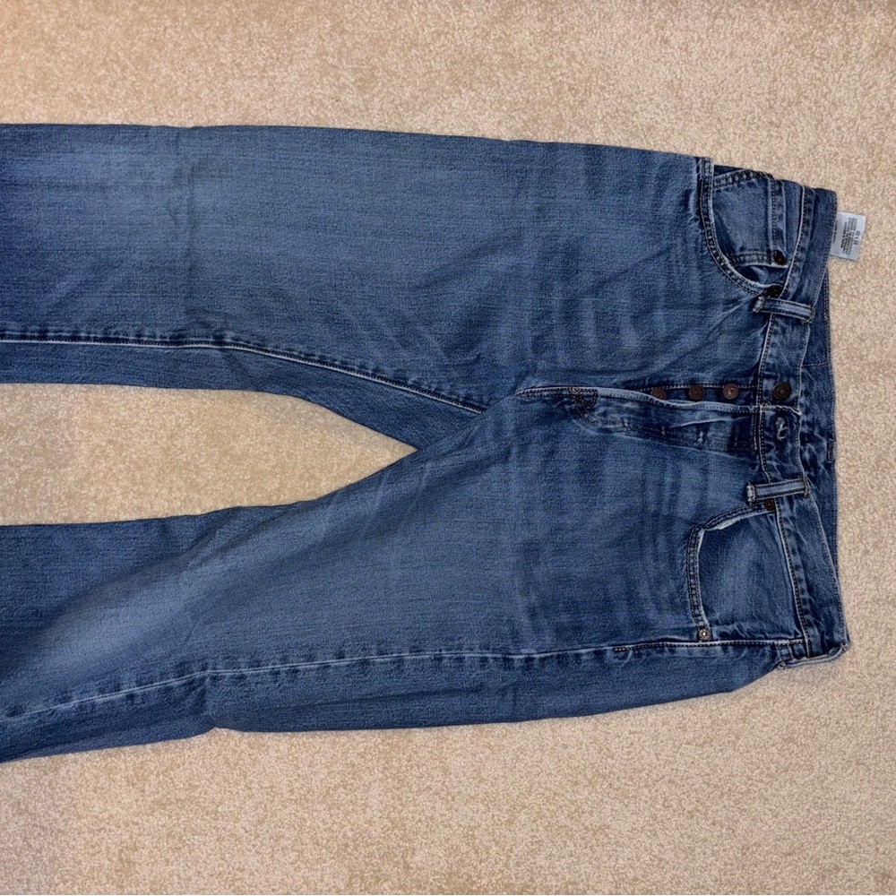 Levi's Classic Indigo Jeans with Brown Patch